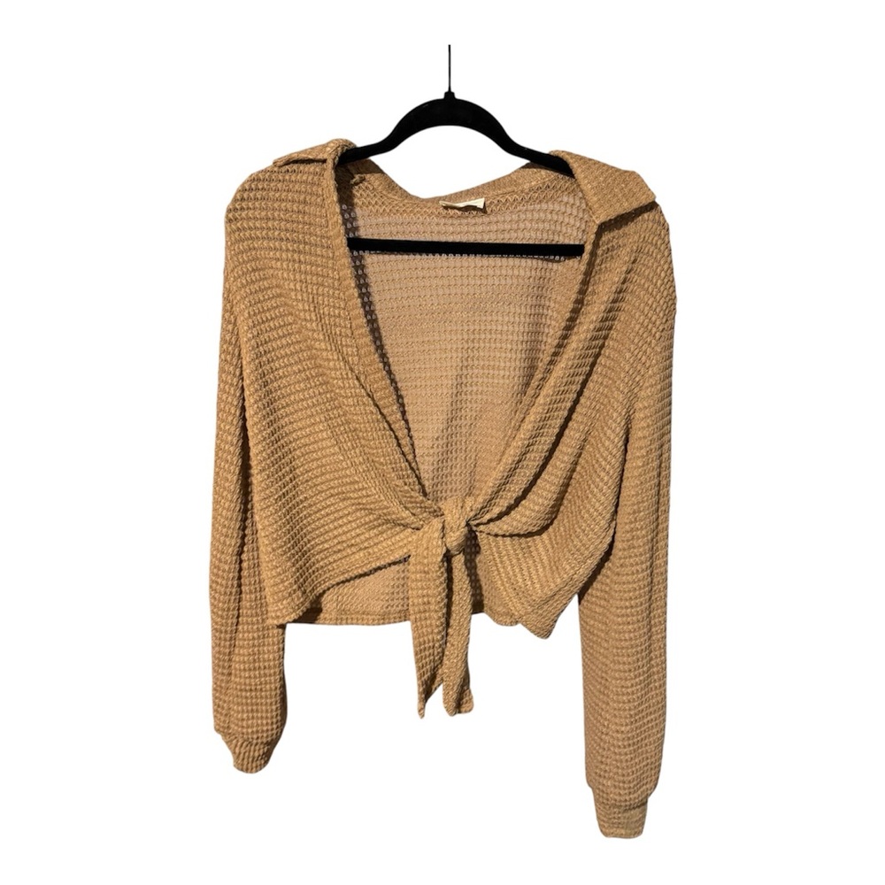 1.4.3. Story by Line Up Beige Waffle Knit Cardigan